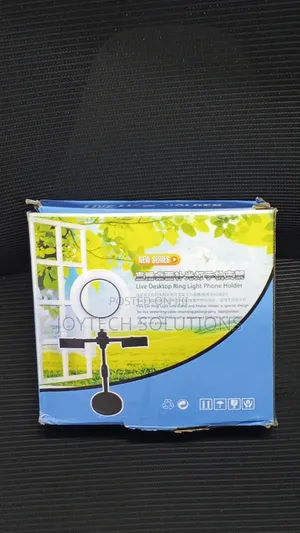 Dimmable Led Table Stand Ring Light With Phone Holder Stand
