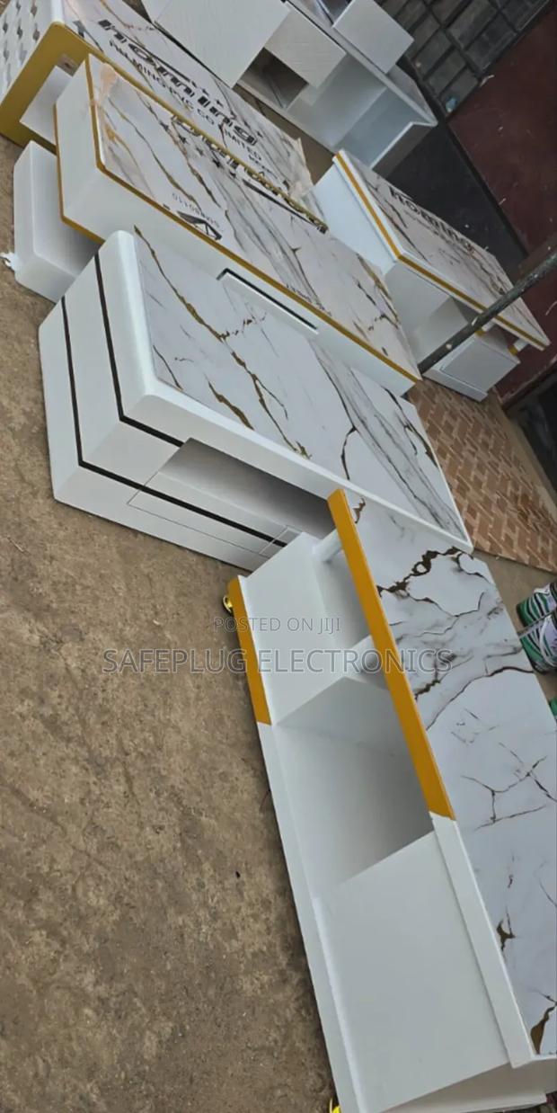 Pure Marble Sitting Coffee Table With Drawers - main view