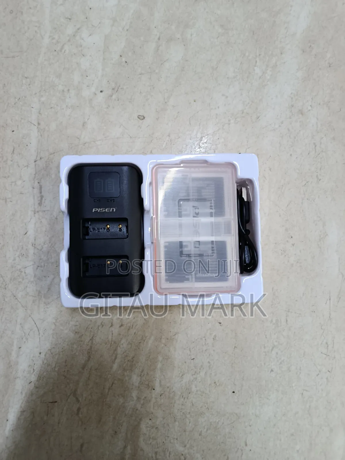 Pisen Lp E17 Battery Pack(2 Batteries,Dual Charger+ a Carrying Case)