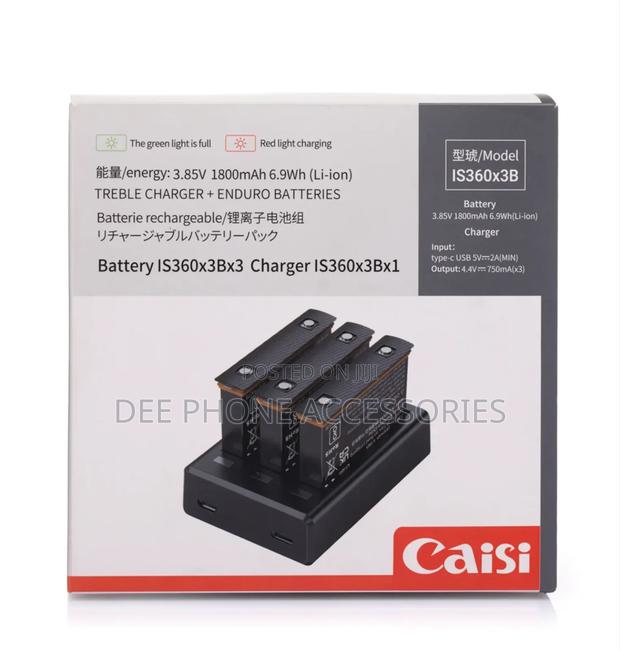 Caisi Insta 360x3 Treble Charger
