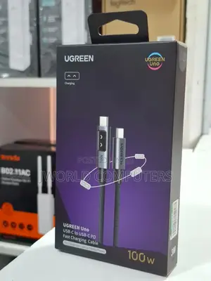 Ugreen Uno Robot Usb-C to Usb-C 100w Fast Charging 5a Cable 3m