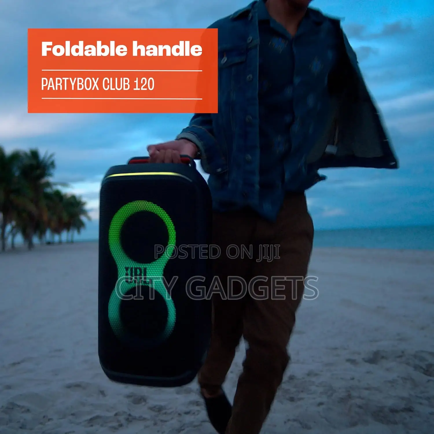 JBL Partybox Club 120 - Portable Speaker With Foldable Handle