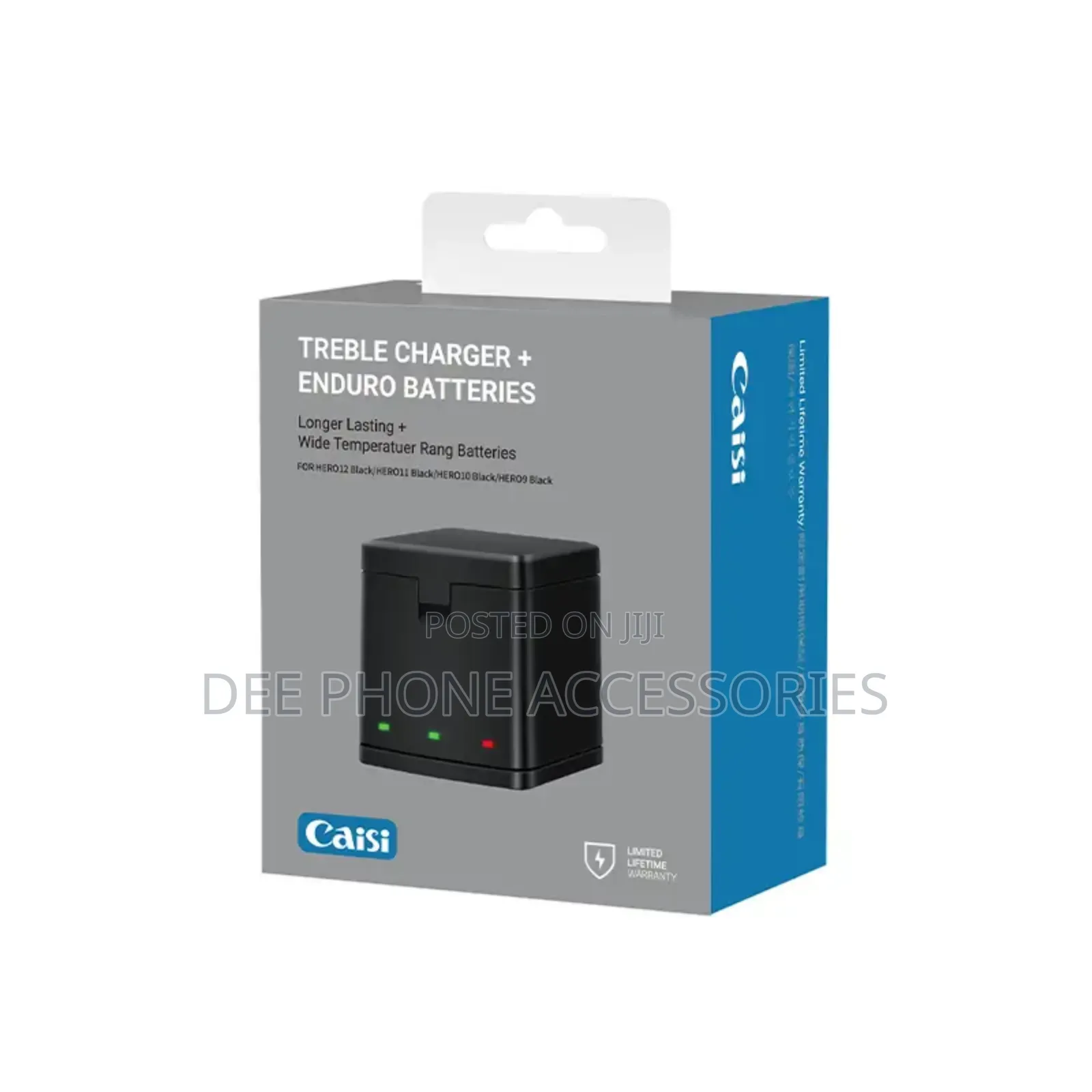 Caisi Gopro Hero 9,19,11,12 Treble Battery Chager