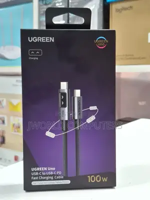 Ugreen Uno Robot Usb-C to Usb-C 100w Fast Charging 5a Cable 2m