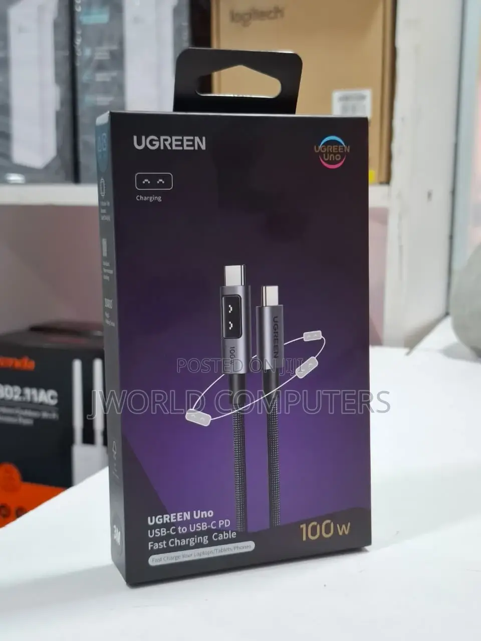 Ugreen Usb C to Usb C Cable 100w Fast Charge 2m