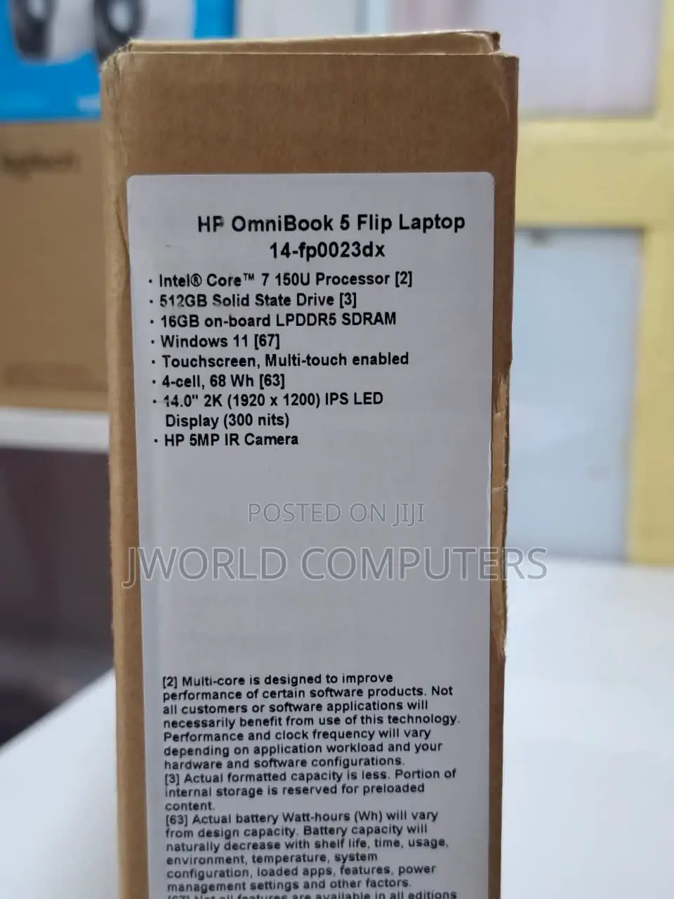 New Laptop HP OmniBook 5 Flip 16GB Intel Core Ultra 7 SSD 512GB