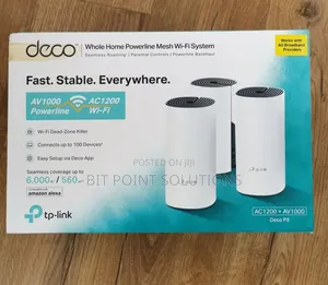 Tp-Link Deco P9 Ac1200 + Av1000 Hybrid Mesh Wifi System