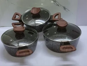 Big Baroly Germany Brand 3pc Size ¤20cm,¤22cm,¤24cm Granite Cookware