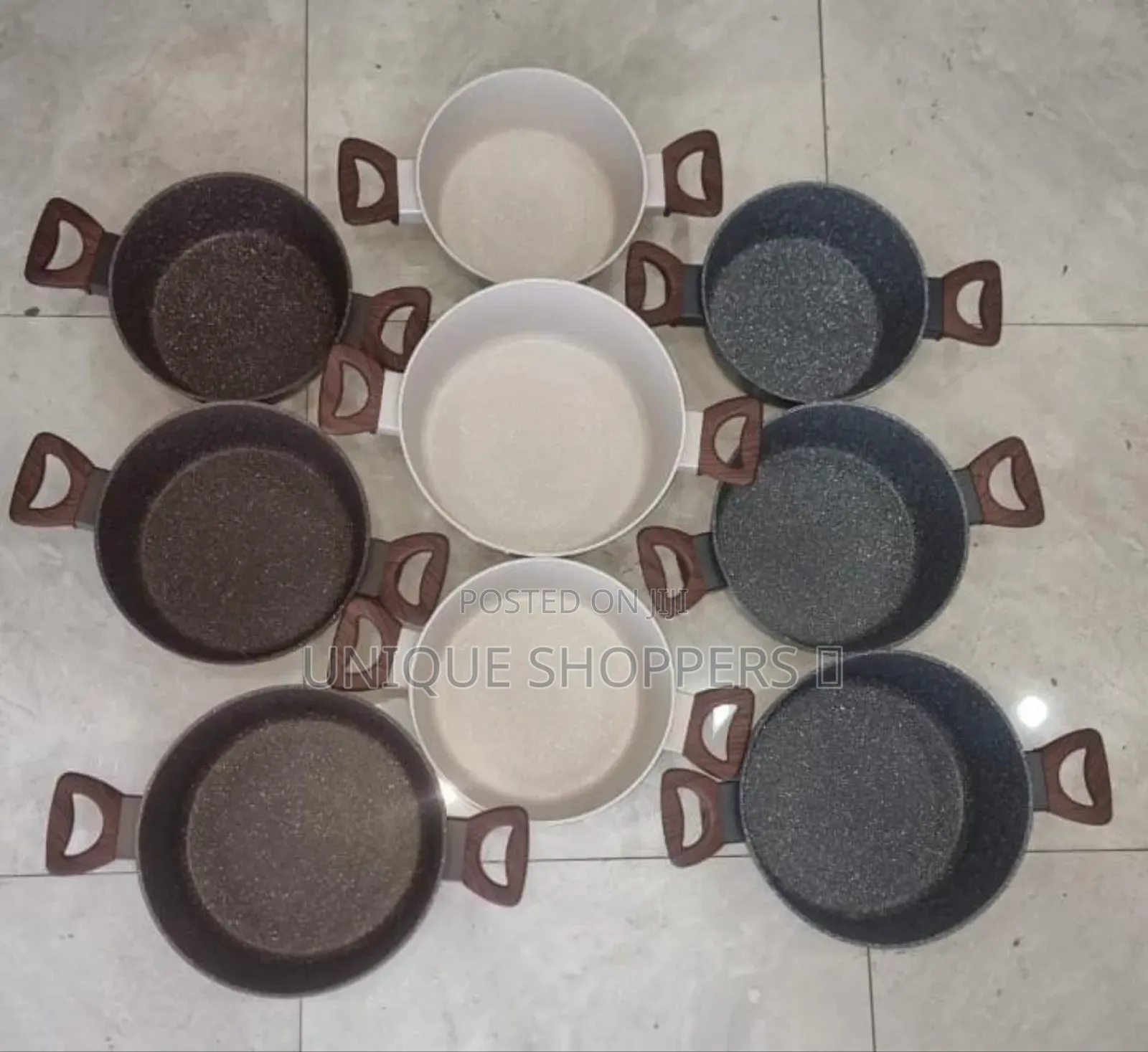 Big Baroly Germany Brand 3pc Size ¤20cm,¤22cm,¤24cm Granite Cookware
