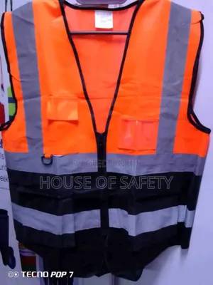 Orange Multiple Functional Pockets Workwear