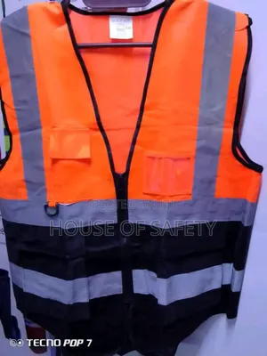Orange Multiple Functional Pockets Workwear