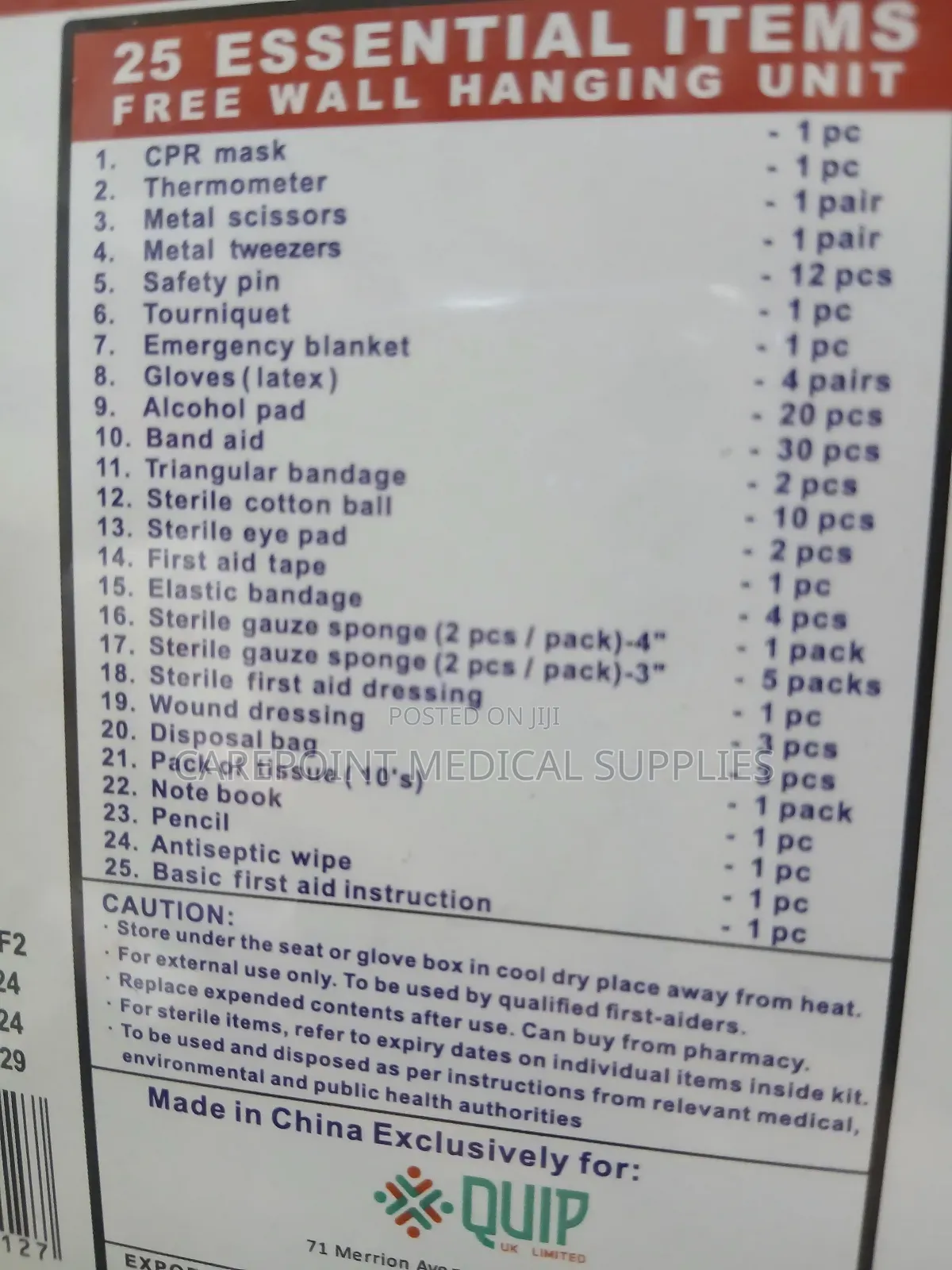 25 Essentials First Aid Kit