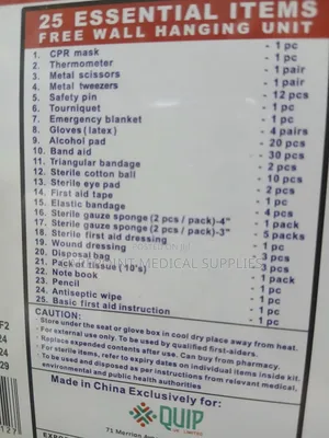 25 Essentials First Aid Kit