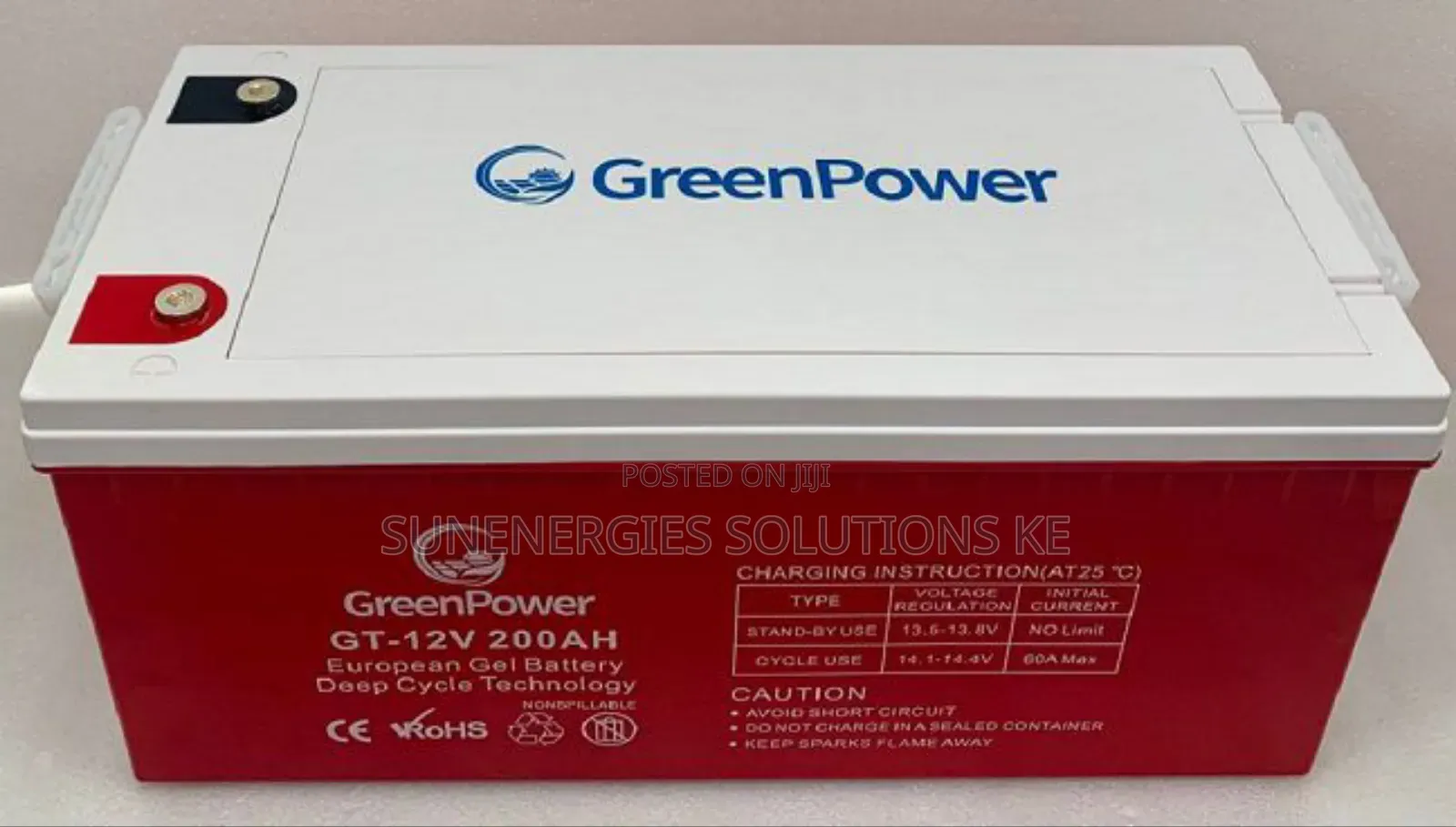 200ah 12v Green Power Gel Solar Battery