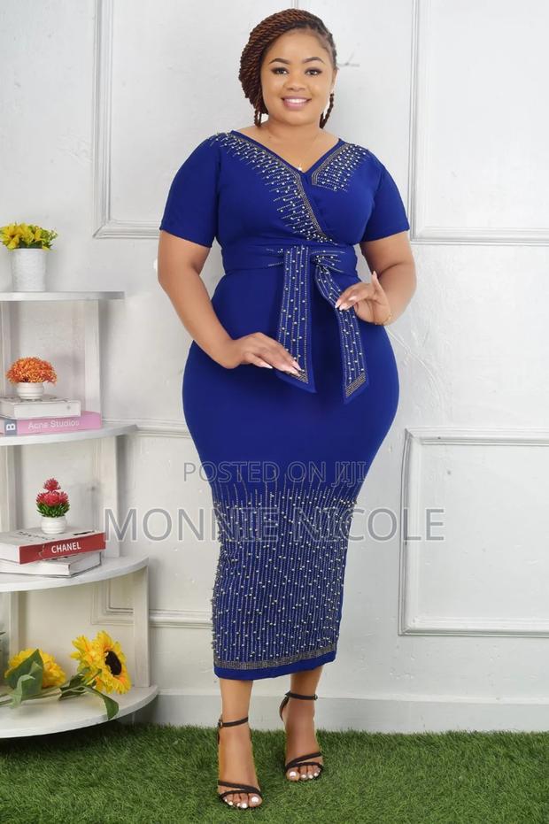 Sky Blue Dinner Dress/Evening Gowns - thumbnail 3