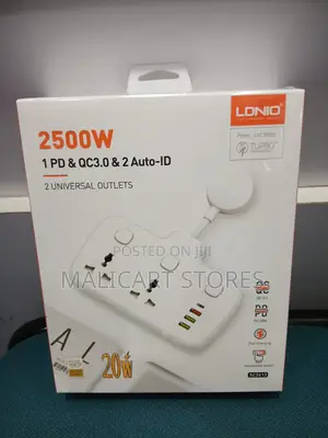 Ldnio Sc2413 2 Ac Outlets Portable Electrical Extension Socket