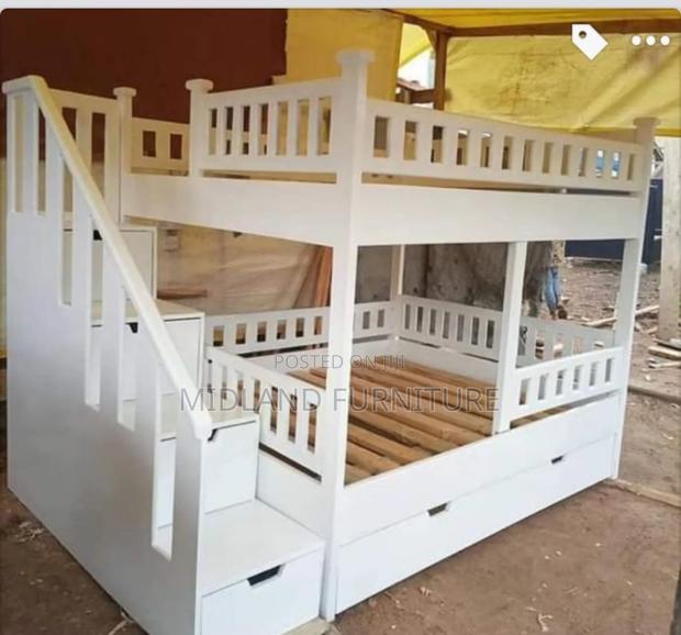 Children Double Decker Bunk Beds With Storage - thumbnail 2