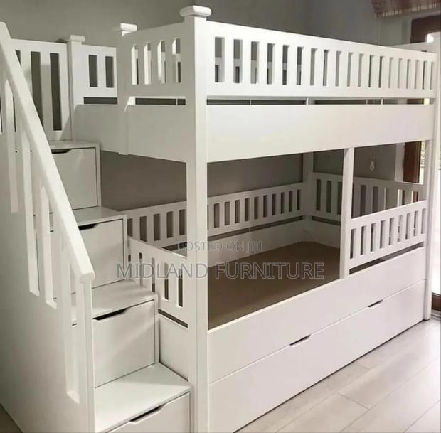 Children Double Decker Bunk Beds With Storage