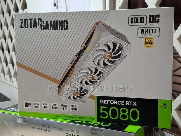 Geforce RTX 5080 Solid Oc White Edition 16gb Gddr7 Graphics Card - main view