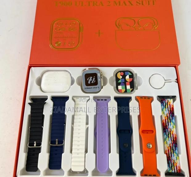 10-in-1 Value Bundle: T900 Ultra 2 Max Smart Watch Suit - thumbnail 3