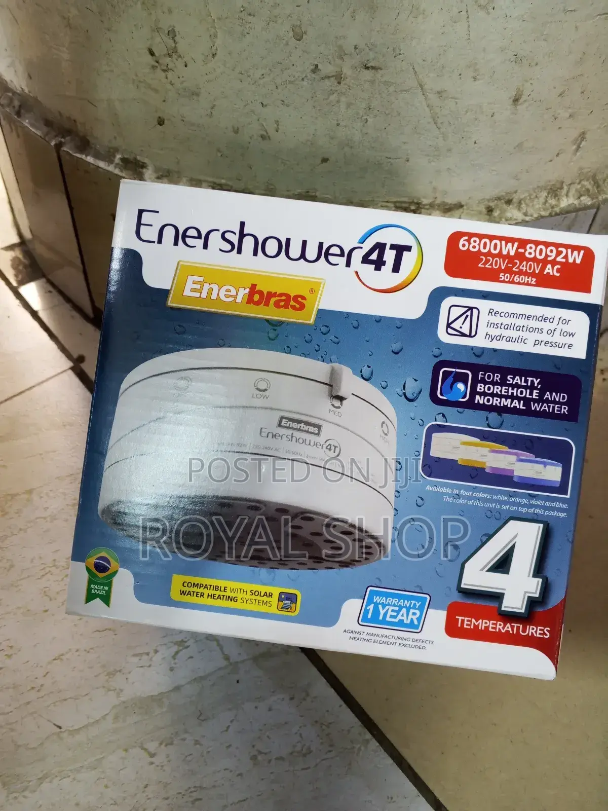 4t Enershower Shower Head