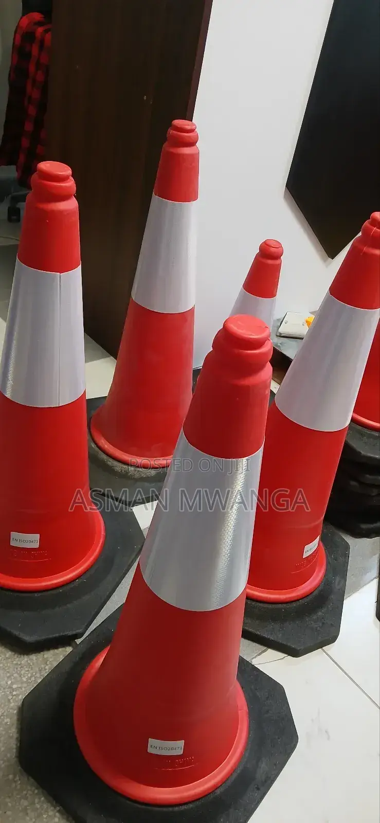 Highly Reflective Traffic Cones