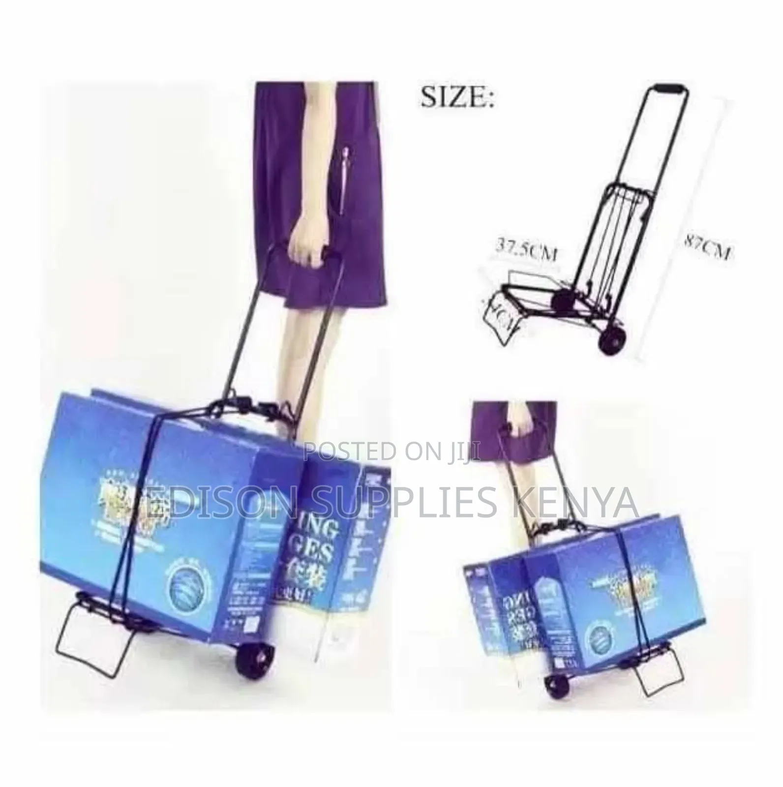 Trolley Foldable Trolleys Mini Hand Truck Aluminium Push Luggage Cart