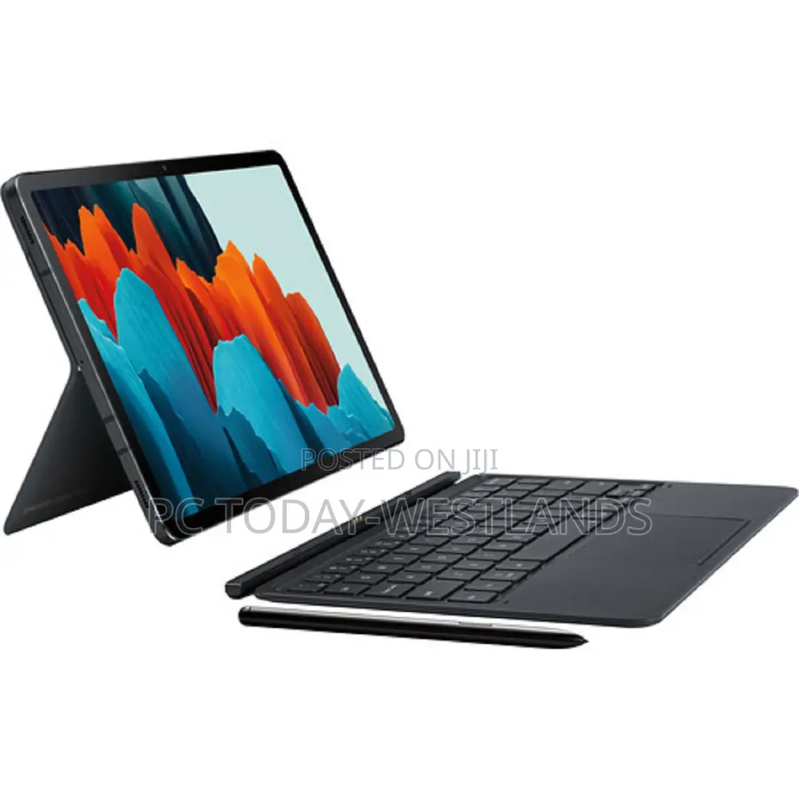 Genuine Samsung Tablet Book Cover Keyboard for Galaxy S7 / S8