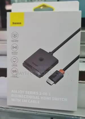 Baseus Airjoy Series 2-in-1 Bidirectional Hdmi Switch With a 1m Cable.