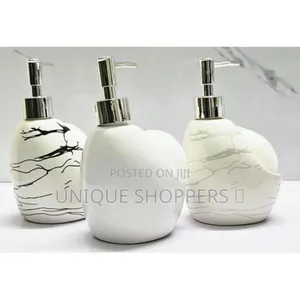 Fancy Single Ceramic Lotion / Soap Dispenser With Wash Pad Sponge