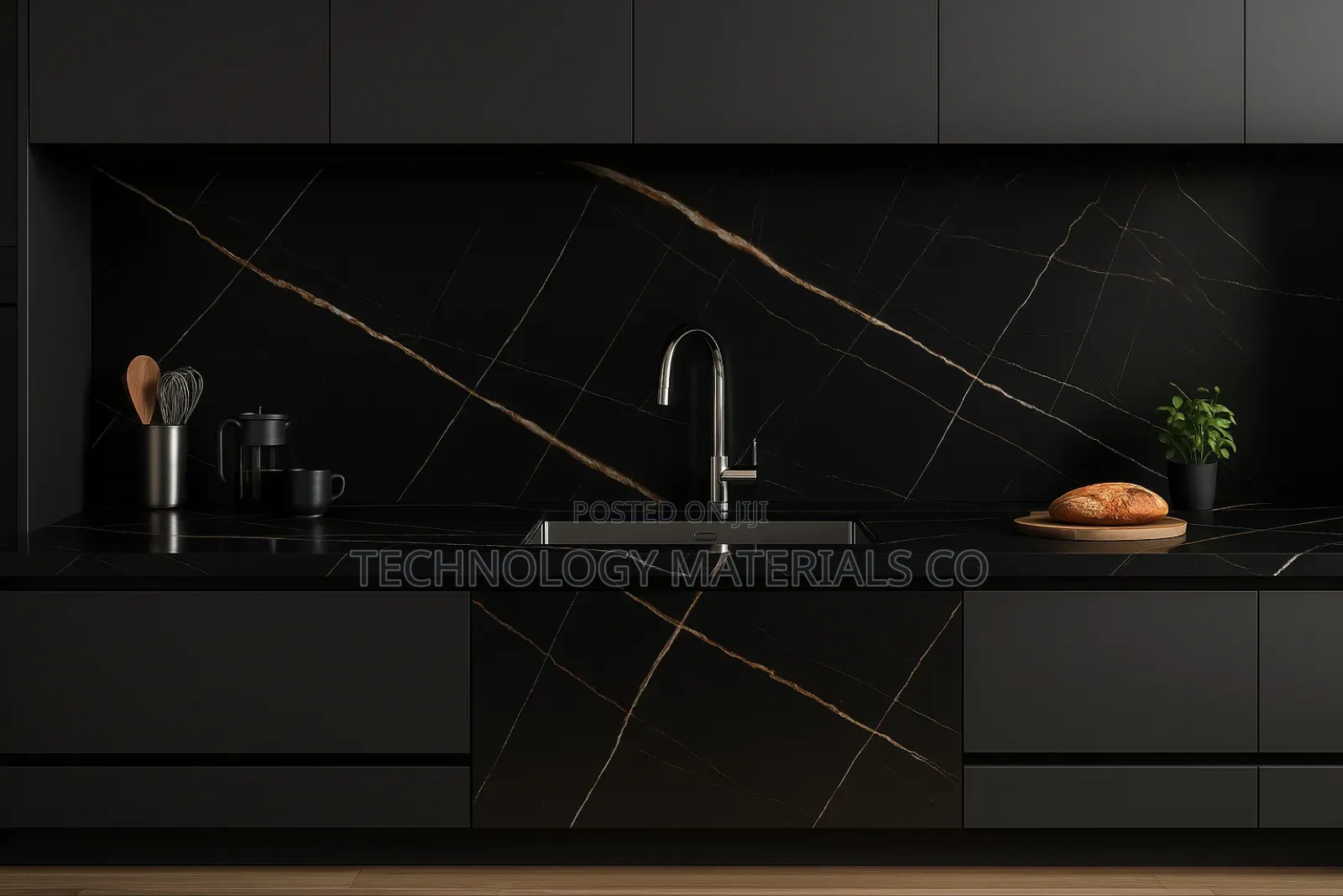 Sahara Noir Island Sintered Stone 3200mm By 1600mm