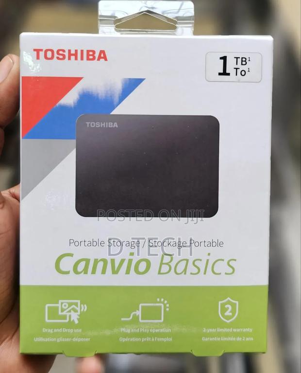 1tb Toshiba External Harddrive - main view