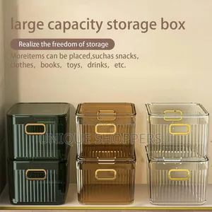 Big Elegant Gold Handle Container 27x21x10cm