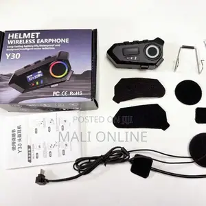 Y30 Motorcycle Helmet Intercom Bt 5.3 Waterproof Ipx8 Long Standby