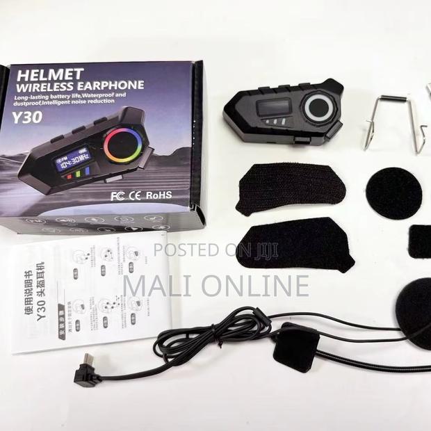 Y30 Motorcycle Helmet Intercom Bt 5.3 Waterproof Ipx8 Long Standby - thumbnail 2