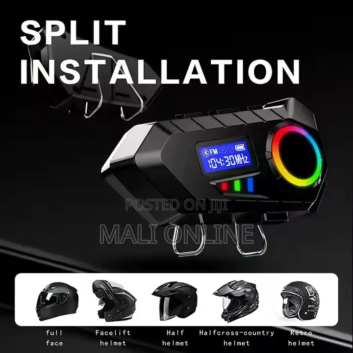 Y30 Motorcycle Helmet Intercom Bt 5.3 Waterproof Ipx8 Long Standby