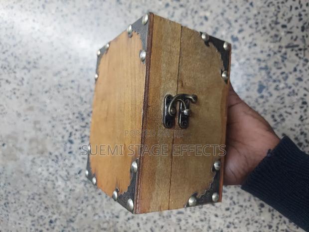 Antique Wooden Storage Box – Vintage Jewelry Holder
