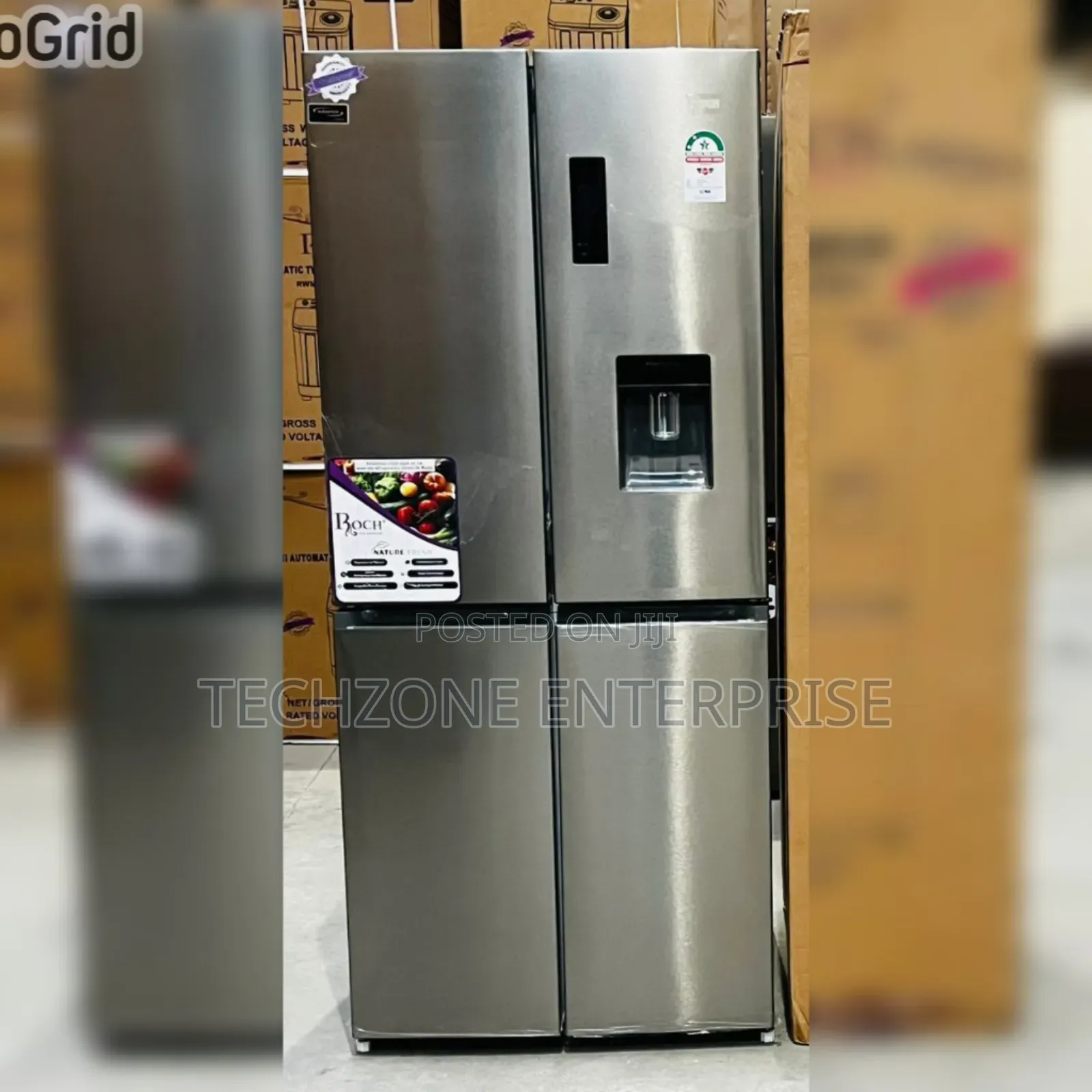 Roch Side by Side 439litres Refrigerator With Touch Panel 