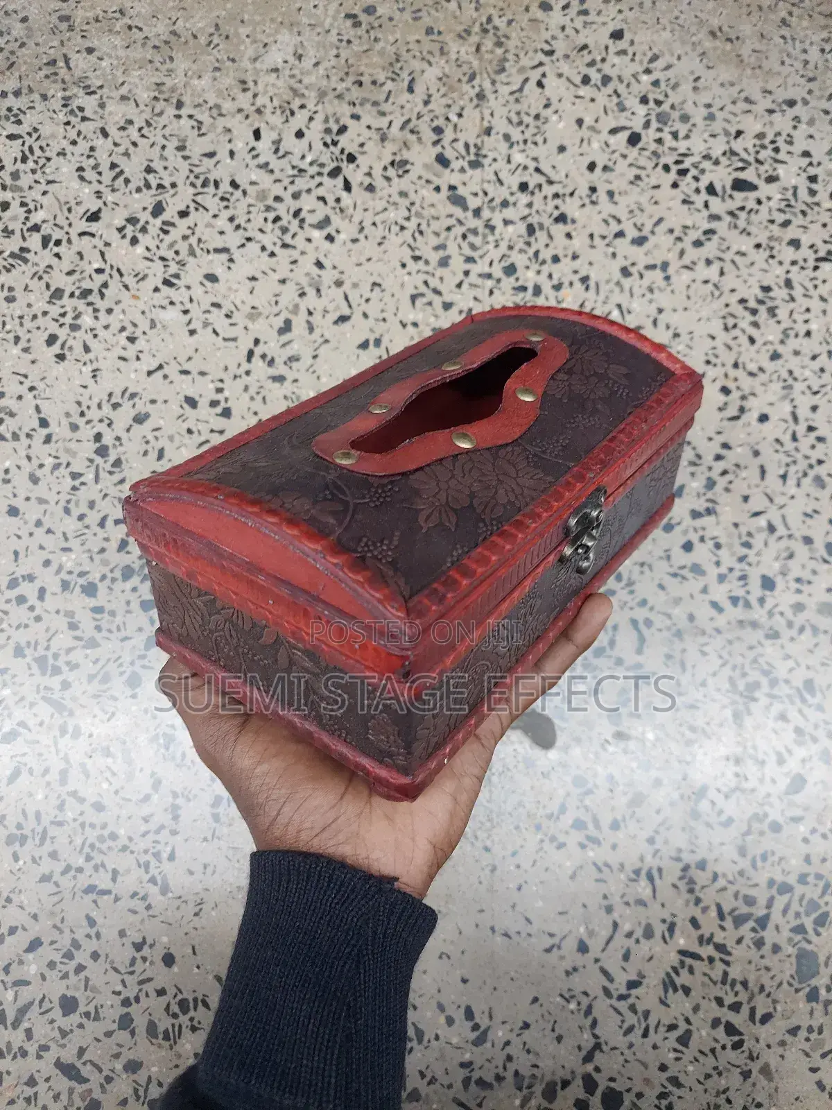 Antique Wooden Tissue Box – Vintage Home Décor