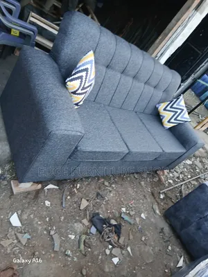Grey Three Seater Sofa Edge 12