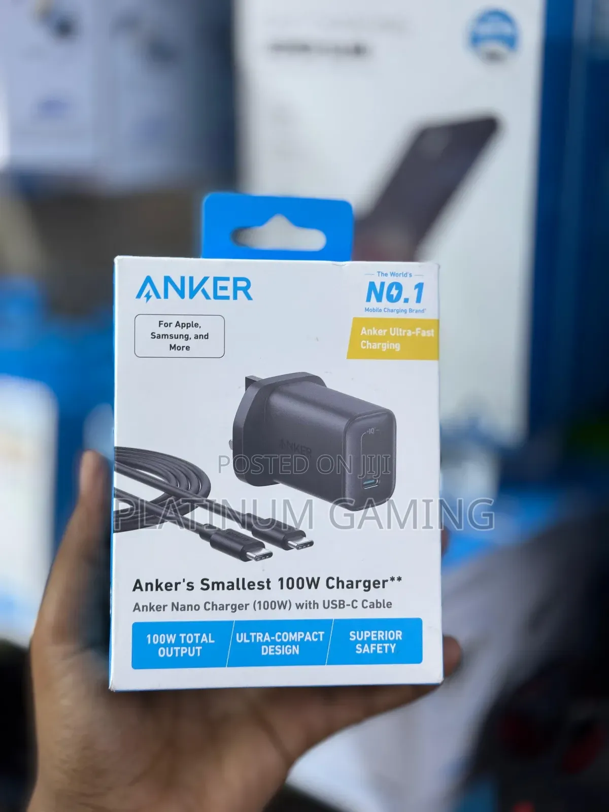 Ultra Fast Anker Charger With 6ft Cable Included