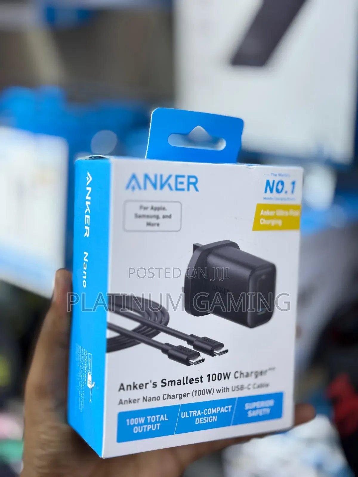Ultra Fast Anker Charger With 6ft Cable Included