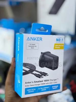 Ultra Fast Anker Charger With 6ft Cable Included