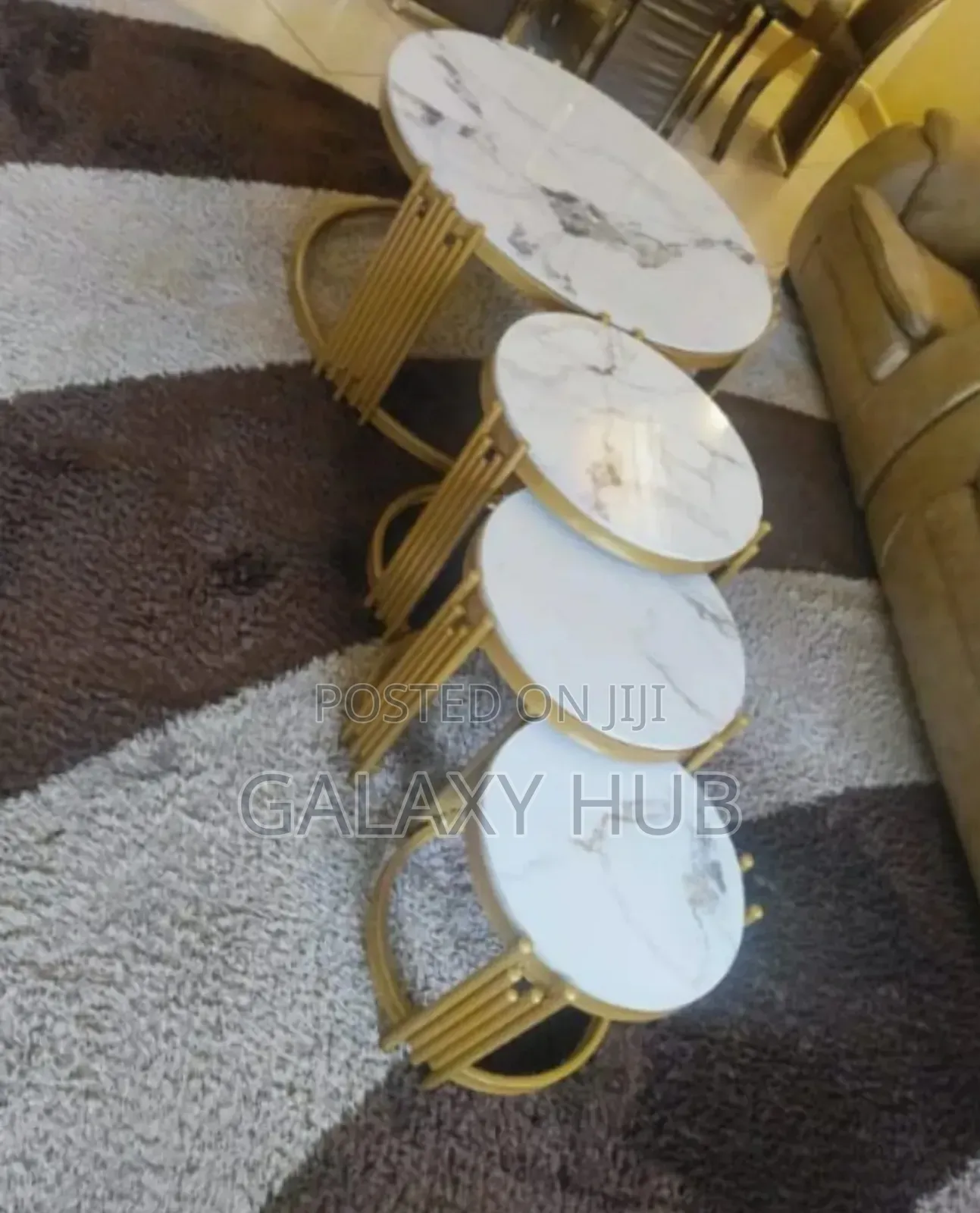 4 in 1 Executive Pure Marble Table
