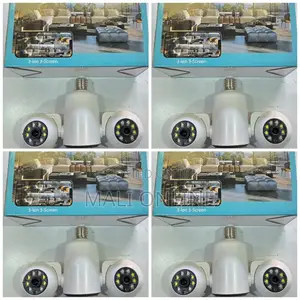 15mp 3-lens Wifi Bulb Camera Wireless Ptz Security Camera