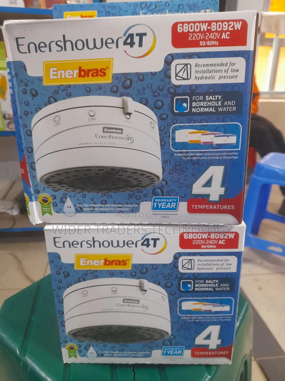 Enershower 4 Temperature Instant Shower
