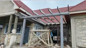 Roofing Works And Metal Flame For Polycarbonate