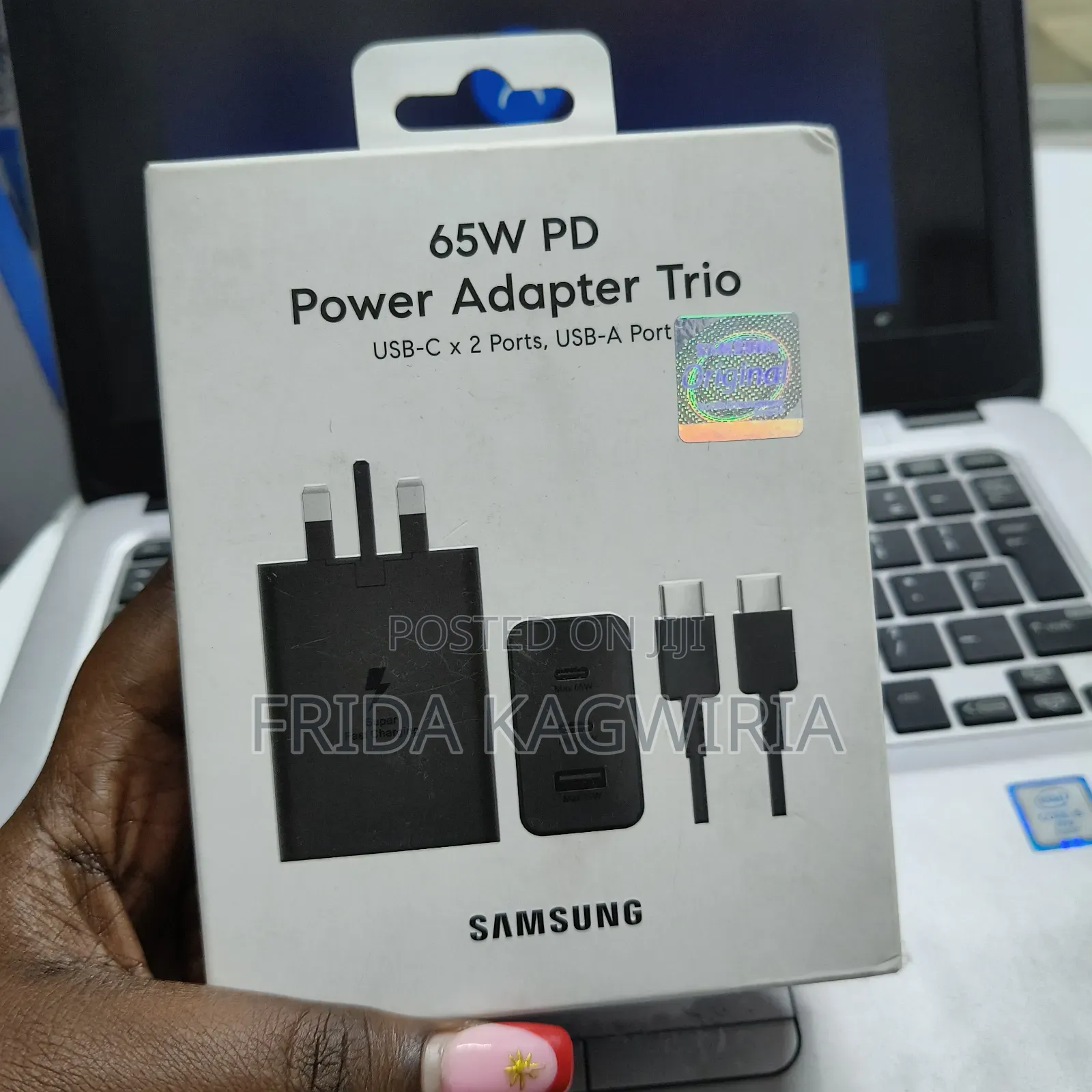 Samsung 65w Power Adapter With Three Ports