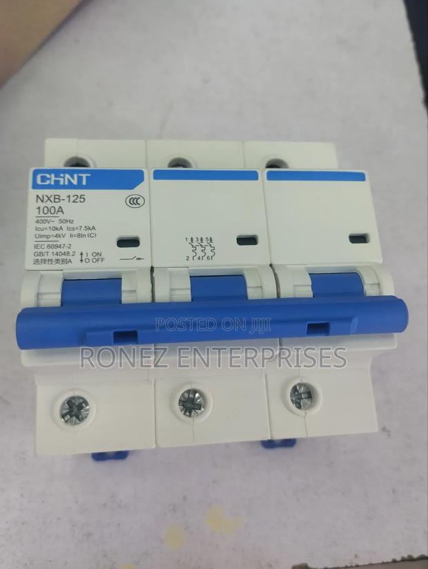 MCB Triple Pole 100 Amps Chint Ftys