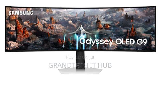 Samsung G93sc 49" DQHD Oled Curved Gaming Monitor, 5120x1440